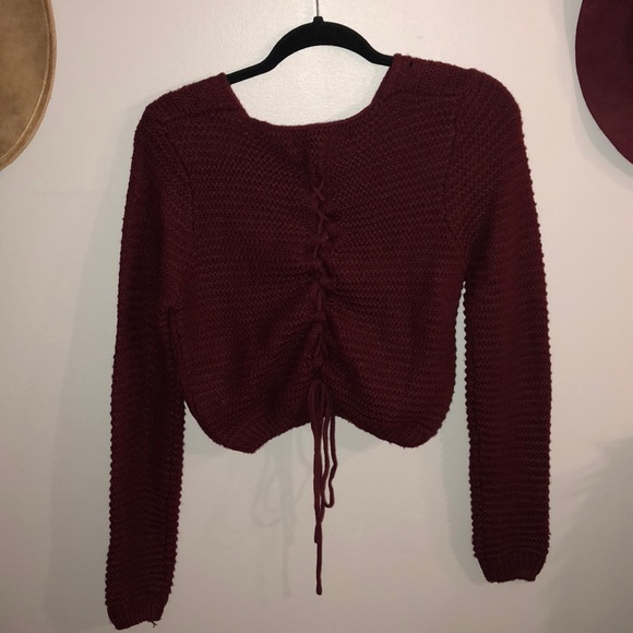 🥀 Red knit Sweater 🥀 - Picture 4 of 5